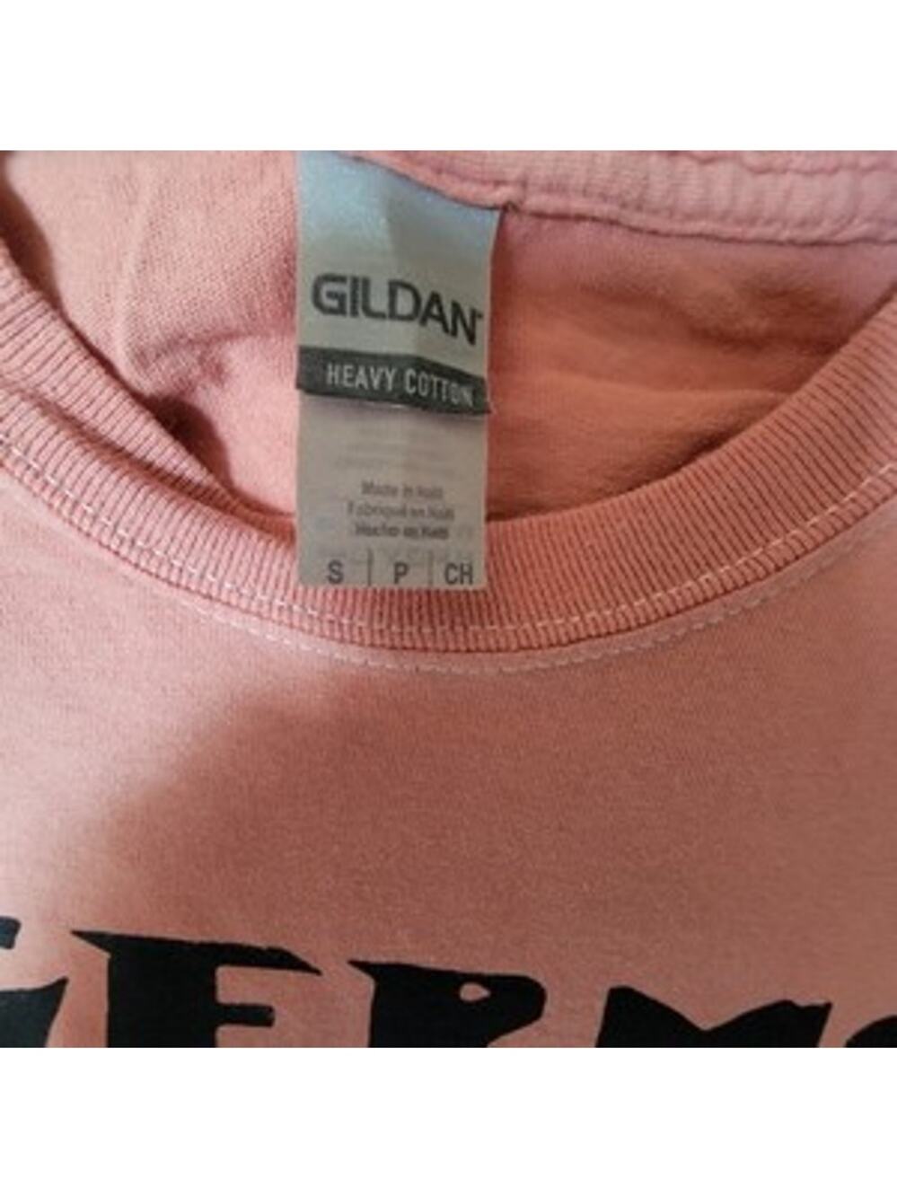 Germs band  gig flyer art   t shirt size small salmon pink